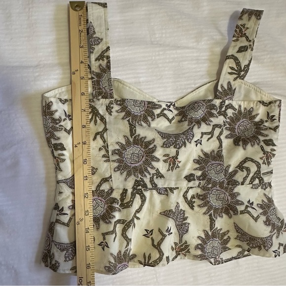 NWT House of Harlow 1960 Boho Batik Floral Crop Top New Size S - Picture 9 of 10
